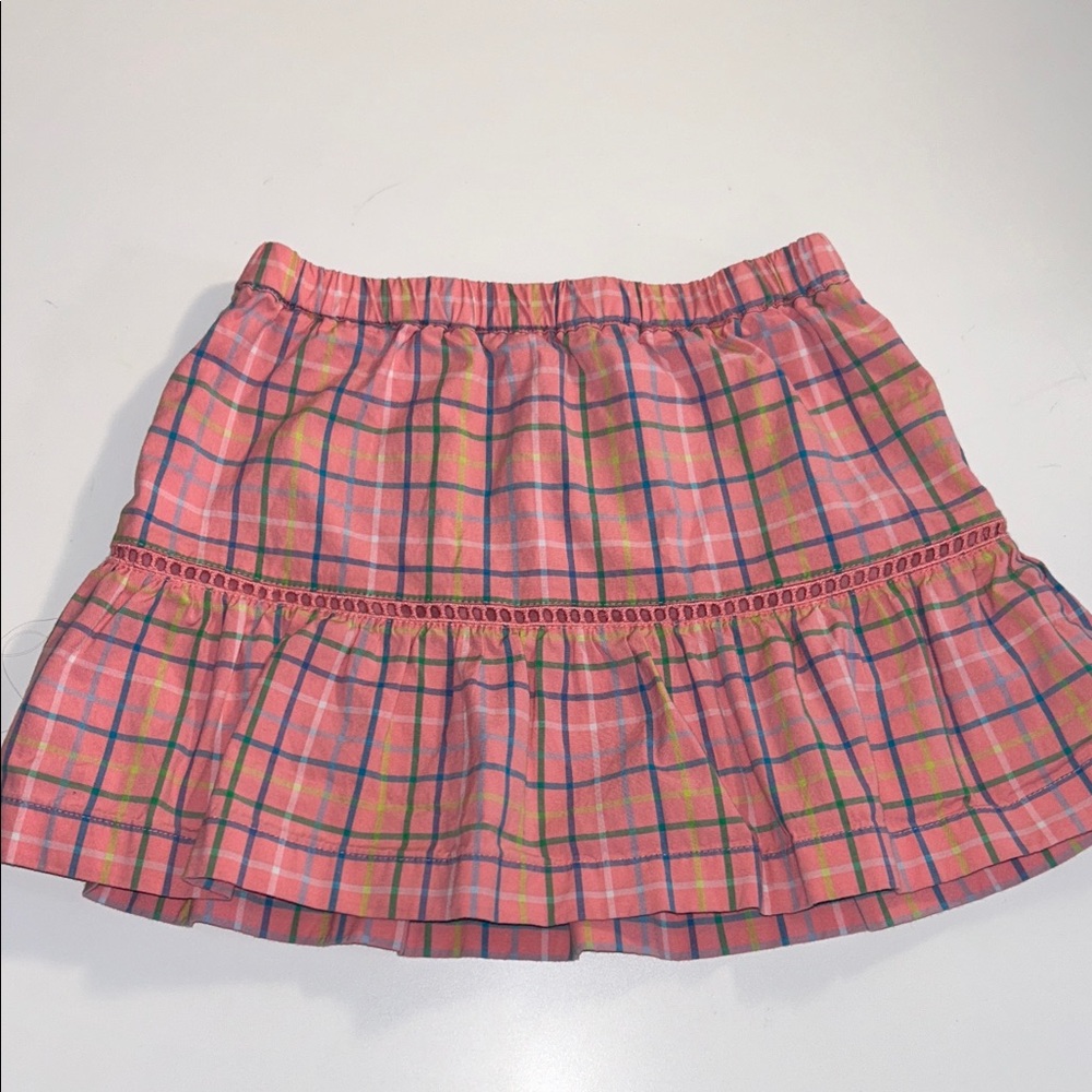Vineyard Vines Toddler Girl Pink Plaid Skirt Size 4t